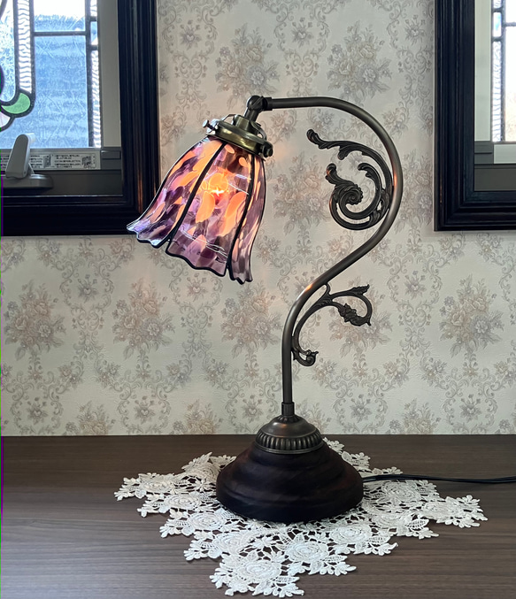 最新 アンティークステンドグラス ランプ アンティーク調のステンド