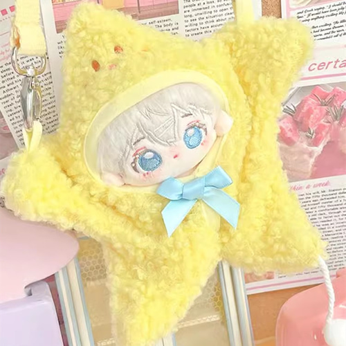 10cmぬいぐるみ 着せ替えぬいぐるみ ブブ 白髪水色目 アイスクリーム