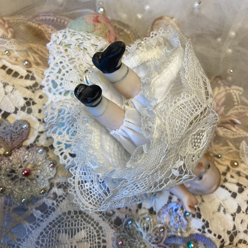 ミニョネット・ミニビスクドール❤︎勿忘草ちゃん(ピンク)A その他人形