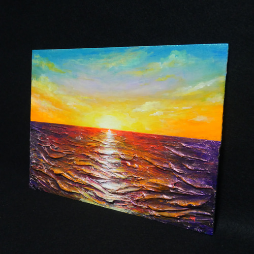 油絵 油彩 油彩画 絵 絵画 【輝きの海】 油絵 油彩 油彩画 絵 絵画