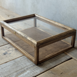 2個セット ビンテージ ショーケース 什器 アクセサリーケース 収納 2