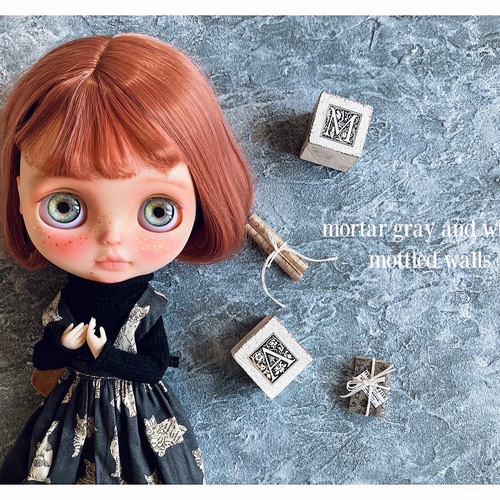 ミニチュア ドールハウス 背景ボード ブライス リカちゃん 壁 床 撮影