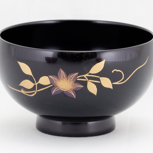 伝統工芸 輪島塗 夫婦椀「ペア～鉄線蒔絵」 【8】 お椀・ボウル・鉢