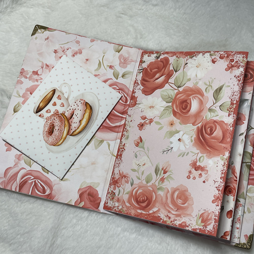 人気作再販♡A4デザインペーパー 70枚♡バレンタイン コラージュ