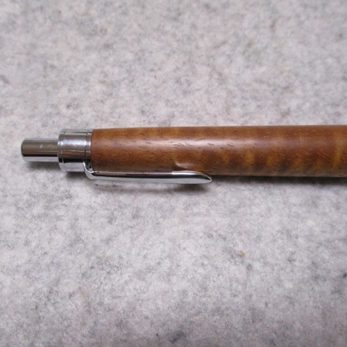 ハワイアンコア カーリー杢 椿油仕上げ 木軸ボールペン(シャープ