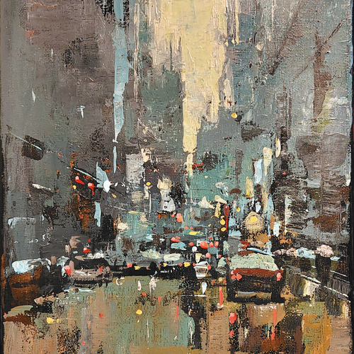 真筆 東洋画 郭 楠培 作「晩秋」