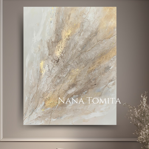 原画/額装済み/和風/禅/絵画/アート/抽象画/ニュアンス/モダン/ホテル/金運