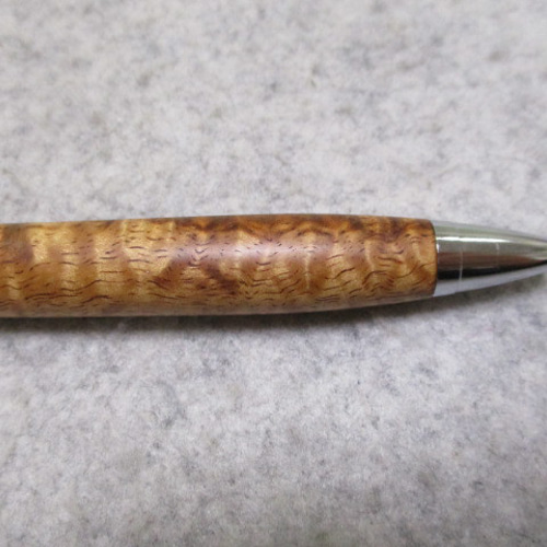 ハワイアンコア カーリー杢 オイル仕上げ 木軸ボールペン(シャープ