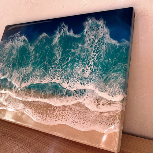 B4サイズ】オーシャンレジンアート/ハワイ/海アート/波アート その他