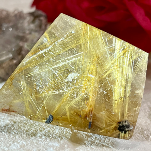 太陽ルチル✨ タイチン ゴールド ルチルクォーツ クリスタル 水晶 原石