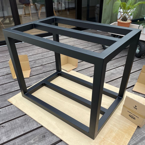 REEFERさん 角パイプ水槽台 水槽台 鉄製