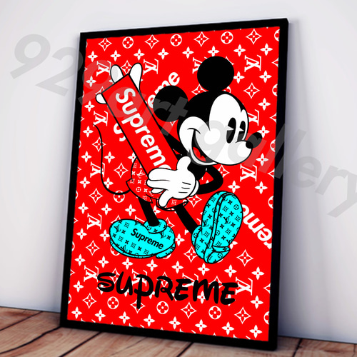 SUPREME type☆オマージュアートインテリアポスター＃63☆シュプリーム