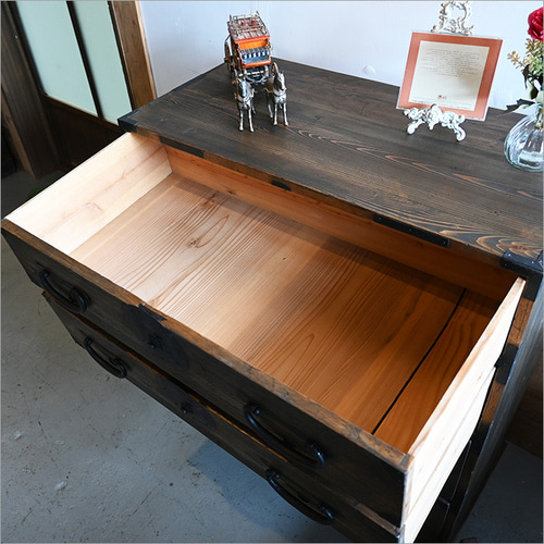 和箪笥 アンティーク チェスト リメイク品 収納 飾り棚 おしゃれ 無垢