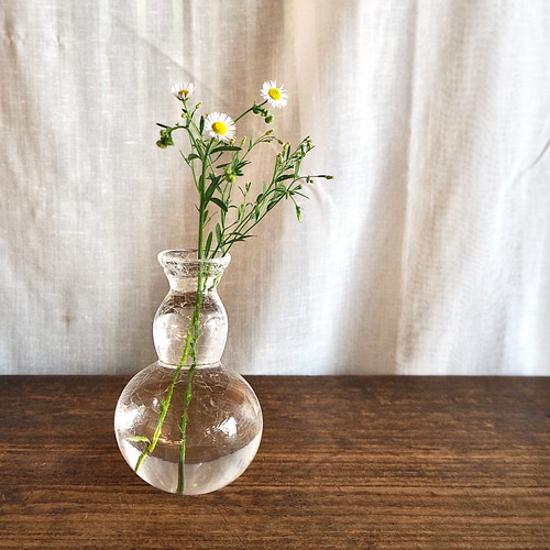 瓢型花入 ＊1点もの 一輪挿し・花瓶・花器 yamanikumo_glass 通販