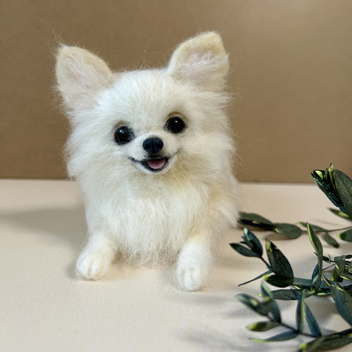 羊毛フェルト リラックスチワワ 送料無料 羊毛フェルト needle