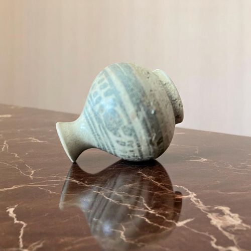 タイ古陶磁 スンコロク 宋胡録 青磁 蓋壷 C 9088 タイ古陶磁