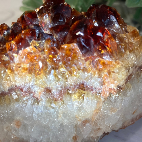 恋愛・ビジネス✨ シトリン 黄水晶 原石 ラフストーン クラスター