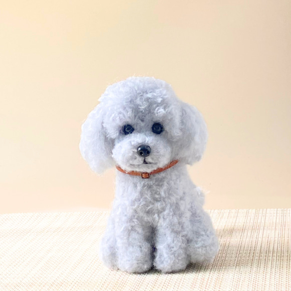 いつでもいっしょ♪ ふわふわシルバートイプードル 犬のぬいぐるみ