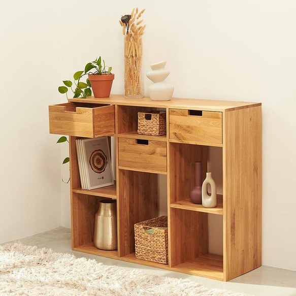 A 新品 北欧 リビングボード キャビネット リビング収納 本棚 飾り棚