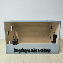 62《キャットハウス》りんご箱 ネコ 猫 犬 小屋 ケージ 木箱 ペット