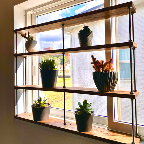 TVにて紹介されました☆窓枠ラック tasty 2 海外風窓インテリア 棚