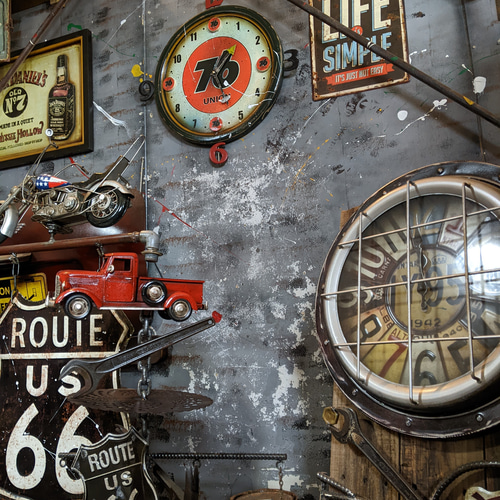 アメリカンウォールクロック 76 フィリップス66 壁掛け時計