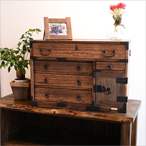 アンティーク 小箪笥 リメイク 小物収納 小引き出し 和箪笥 チェスト