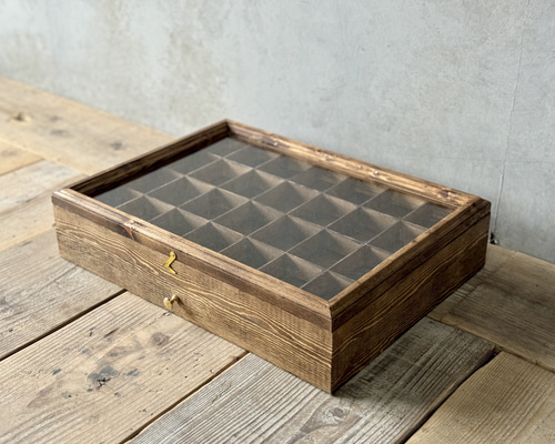 2個セット ビンテージ ショーケース 什器 アクセサリーケース 収納 2