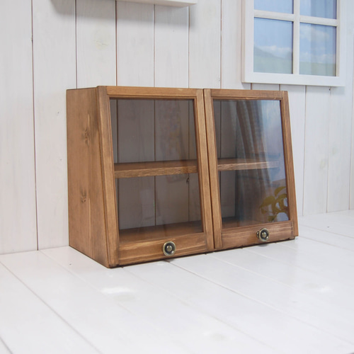 カフェ風ショーケース（受注製作） 棚・シェルフ・ラック green-vega