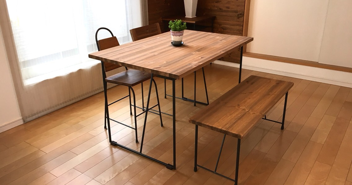 サイズオーダー可！○超ワイドラックW114○ナチュラルブラウン無垢材