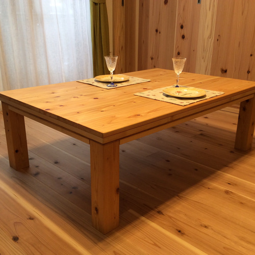 天然ムク材仕様 ヴィンテージ調こたつ120BR ヴィンテージ調こたつ〔120