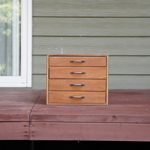 ☆送料無料サイズ変更可能☆A4丸穴21段引き出し無垢材木製書類ケース