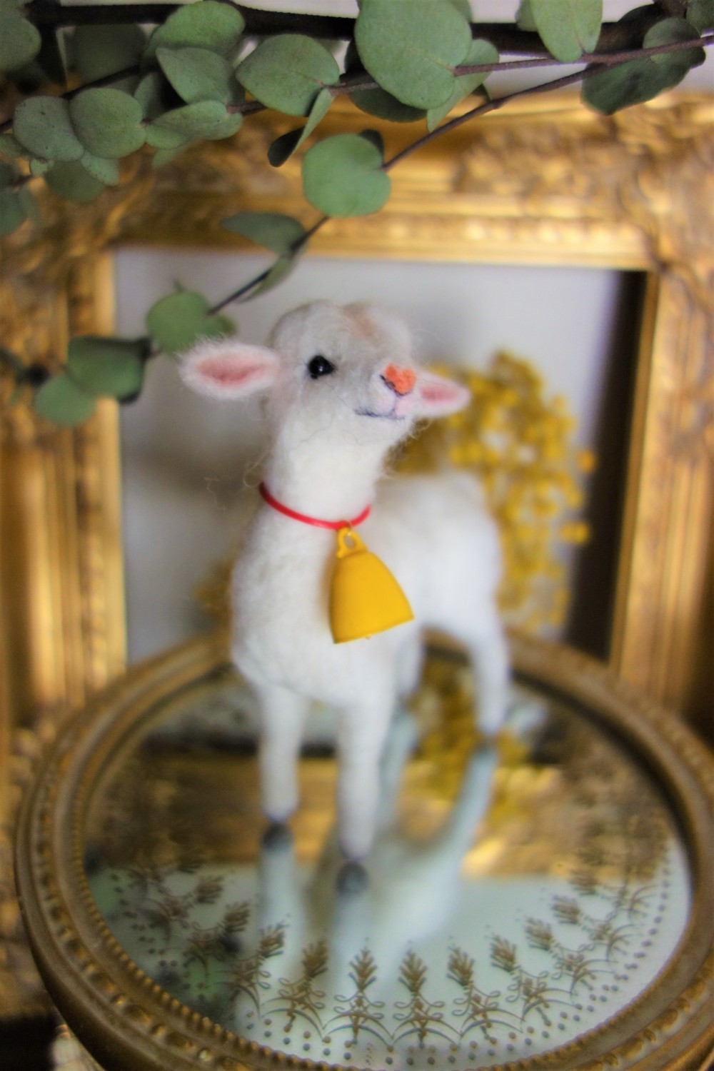 Merry様 ヤギさん 羊毛フェルトストラップ 【公式通販】