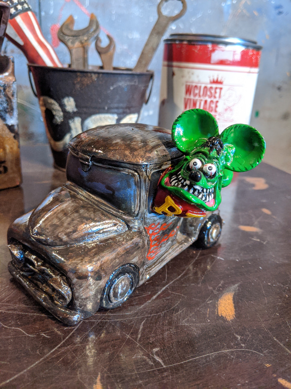 ムーンアイズ 激レア 廃盤品/ Rat Fink ラットフィンク アッシュトレイ