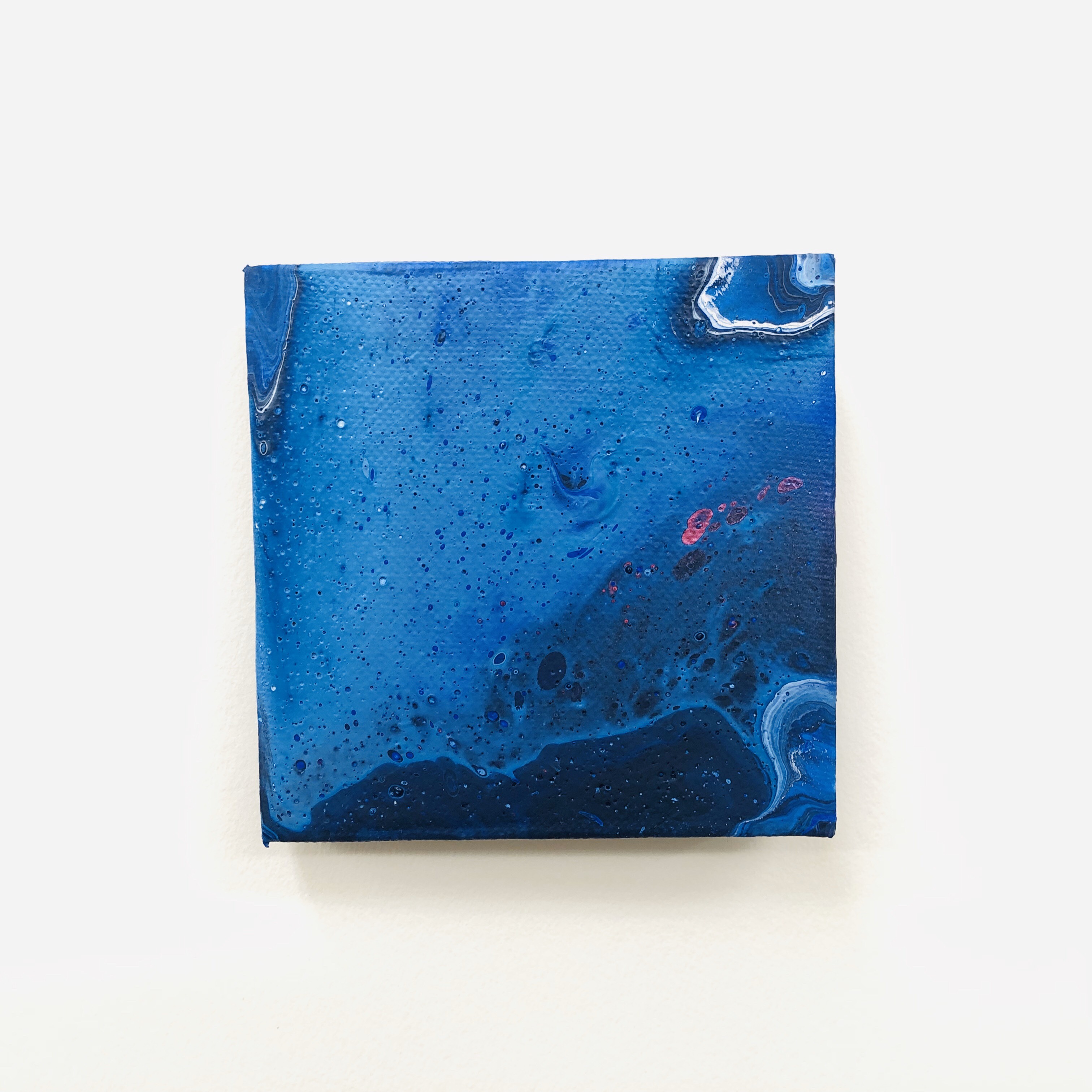 F6号】2000Hz、真夏の夢 油絵 原画 oil paintingブルー F6号】2000Hz