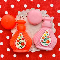 ヴィンテージ☆オモチャの香水瓶☆2色セット☆昭和レトロ その他素材