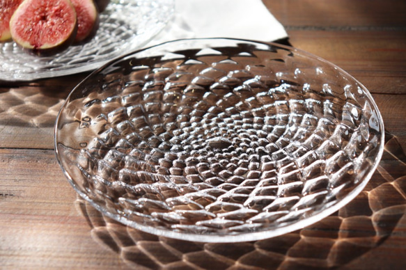 Fruttaのお皿」 スウェーデンクリスタルガラス 透明 クリア 煌めき 和