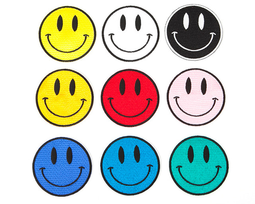 スマイルワッペン(大) ワッペン・アップリケ マルタししゅう 通販