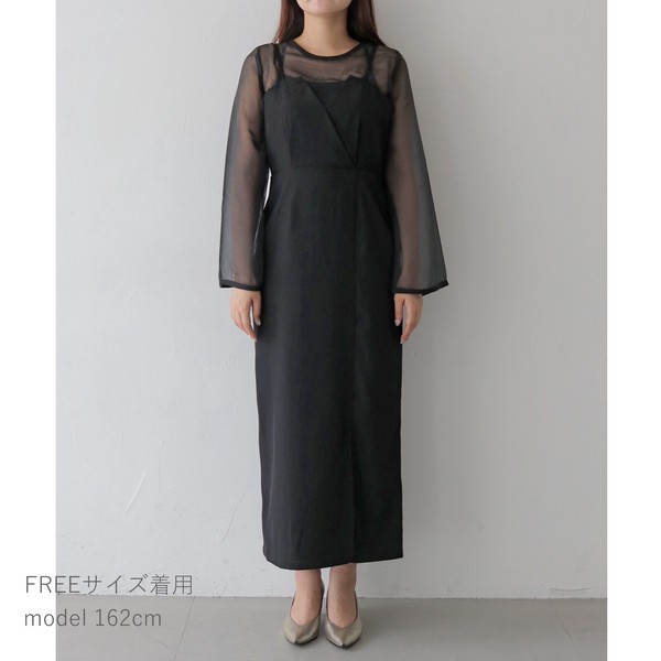 オケージョン】キャンディスリーブオケージョンワンピース