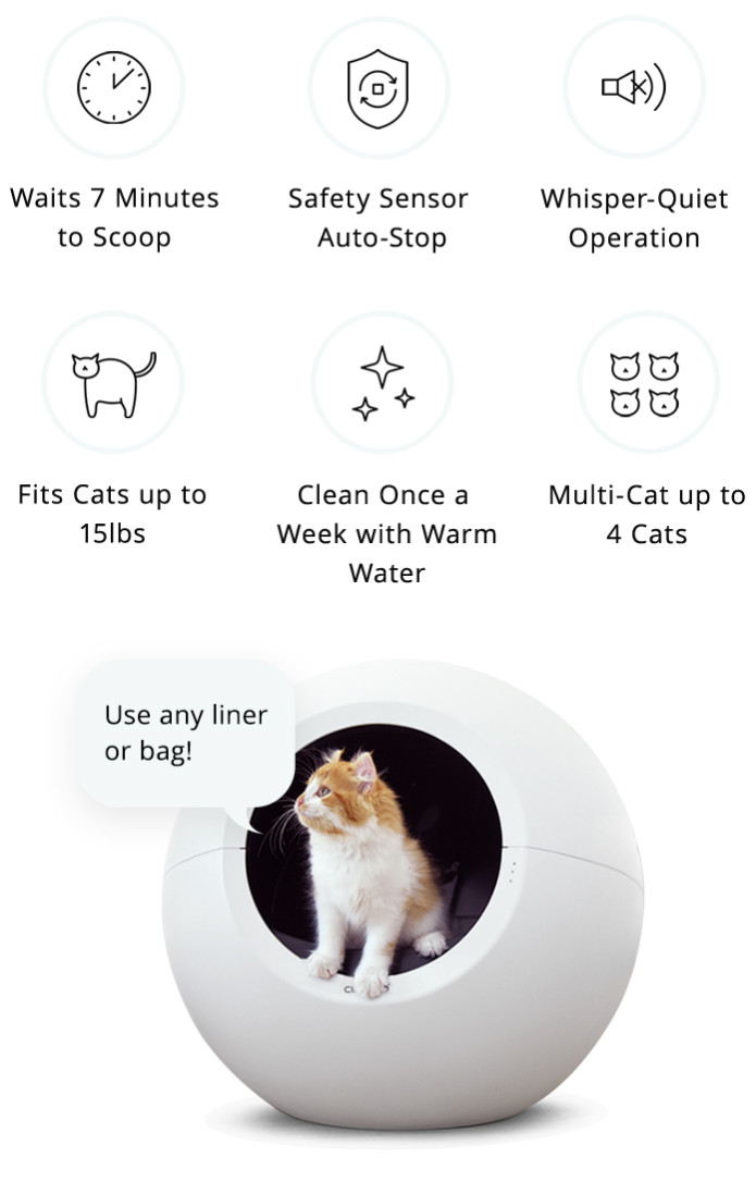 Circle Zero｜猫砂を入れるだけでOKの全自動クリーニング猫トイレ