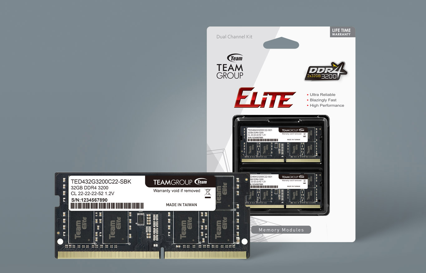 Team Elite 32GB 260-Pin SO-DIMM DDR4 3200 Laptop Memory - Newegg.com