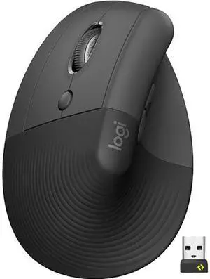Logitech Lift Vertical Left Handed Ergonomic Wireless Mouse