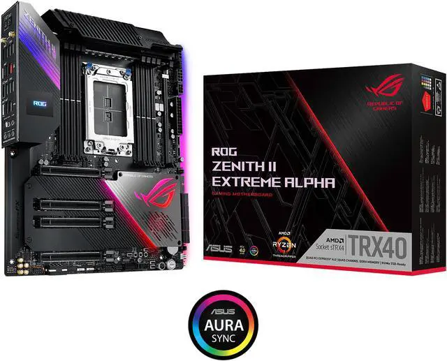 ASUS ROG Zenith II Extreme Alpha TRX40 Gaming AMD 3rd Gen Ryzen