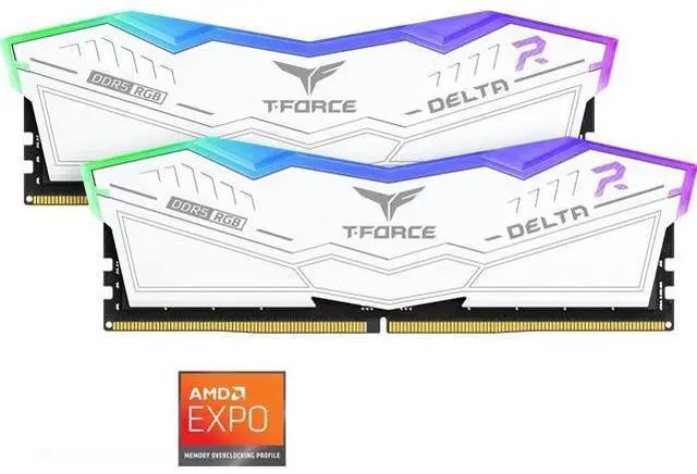 Team T-Force Delta RGB 32GB (2 x 16GB) 288-Pin PC RAM DDR5 6400