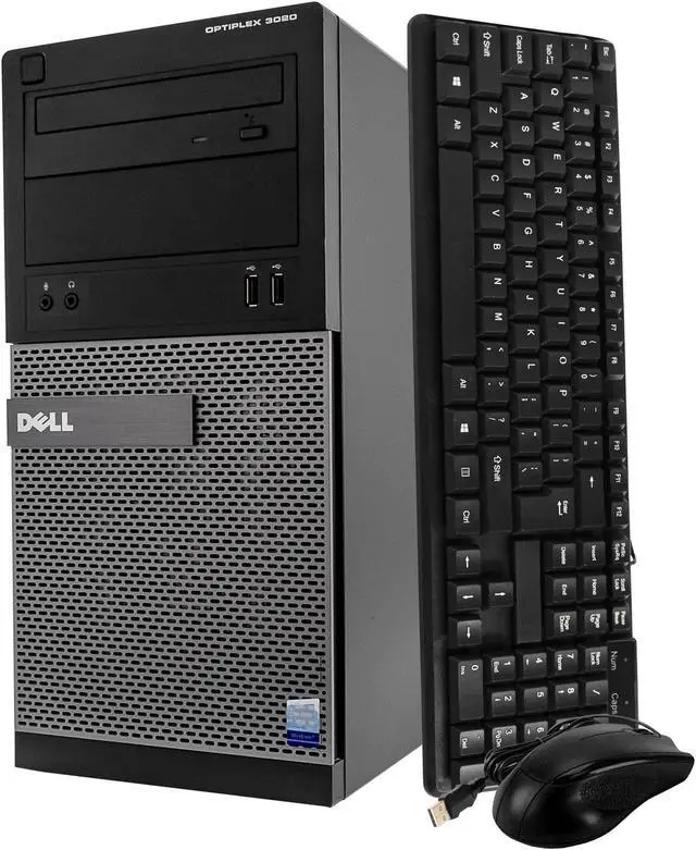 Refurbished: Dell OptiPlex 3020 Tower Computer PC, 3.20 GHz Intel
