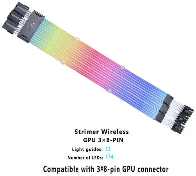 LIAN-LI Strimer Wireless GPU Triple 8 Pin Addressable RGB GPU