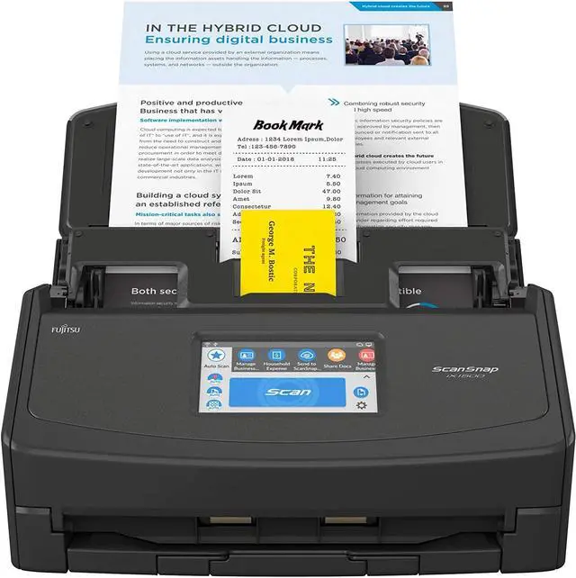 Fujitsu ScanSnap iX1500 Color Duplex Document Scanner with Touch