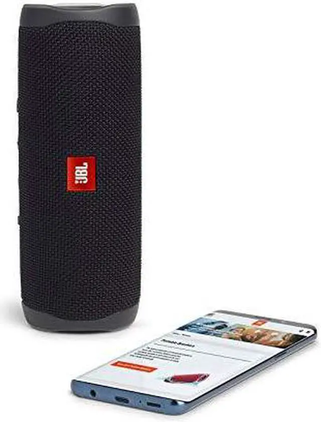 JBL Flip 5 Portable Waterproof Bluetooth Speaker (Black) - Newegg.com