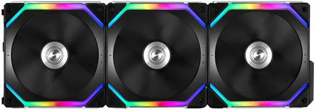 Lian Li UNI Fan SL120 3 Pack Black-with Controller (ARGB 120mm LED
