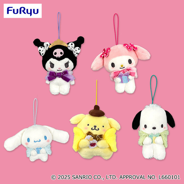 クロミのバースデーをお祝い♪ BIGぬいぐるみやマイメロ＆シナモンたち